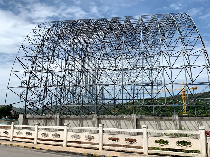 东乡县山寨矿储煤棚网架